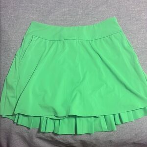 Kyodan Green Pleated Women's Skirt